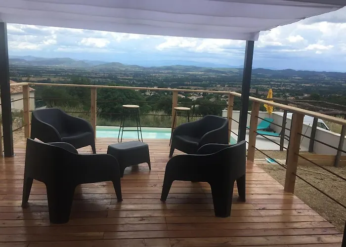 à Piscine Chauffée Et Vue Panoramique Villa *